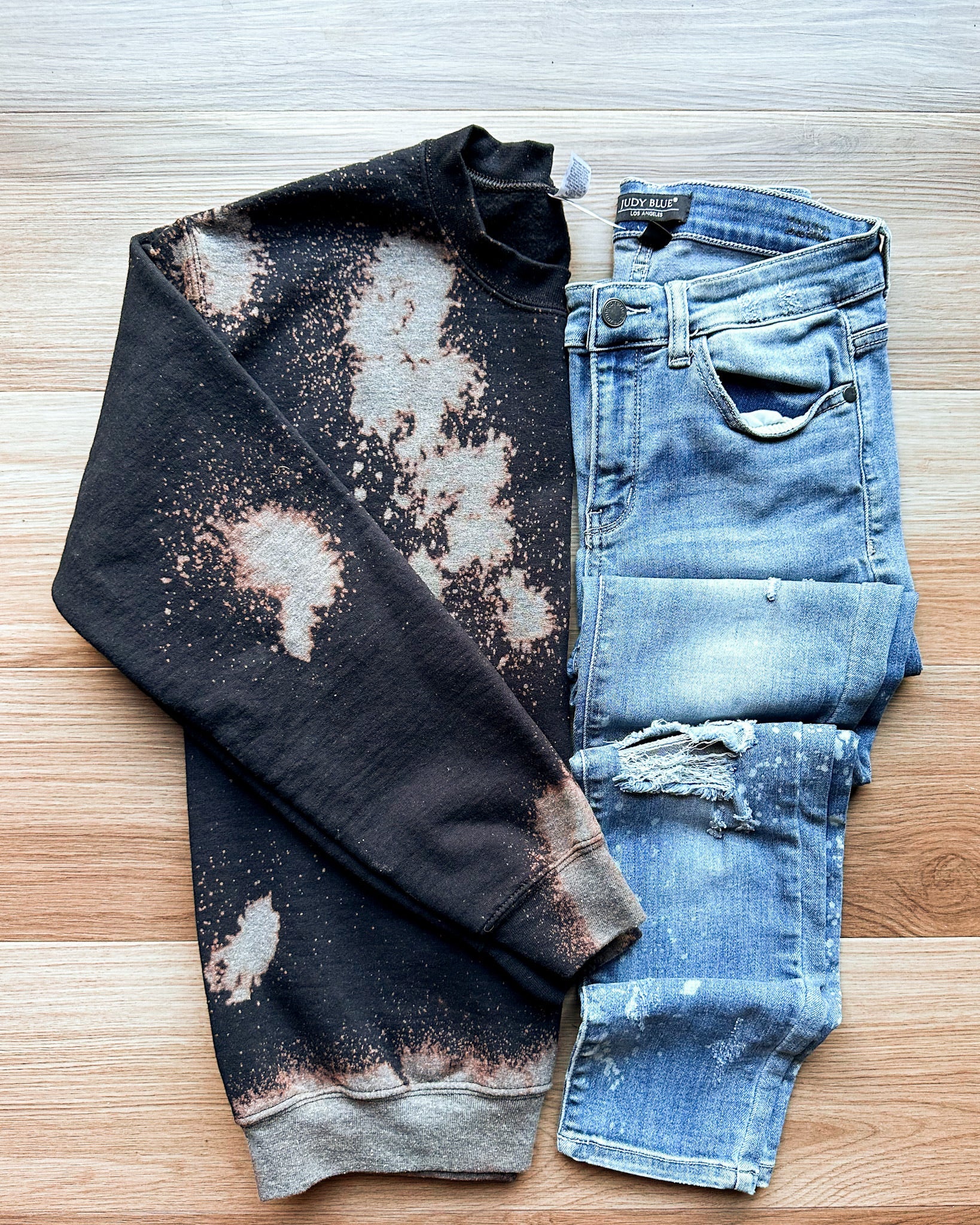 Bleached Black Sweatshirt