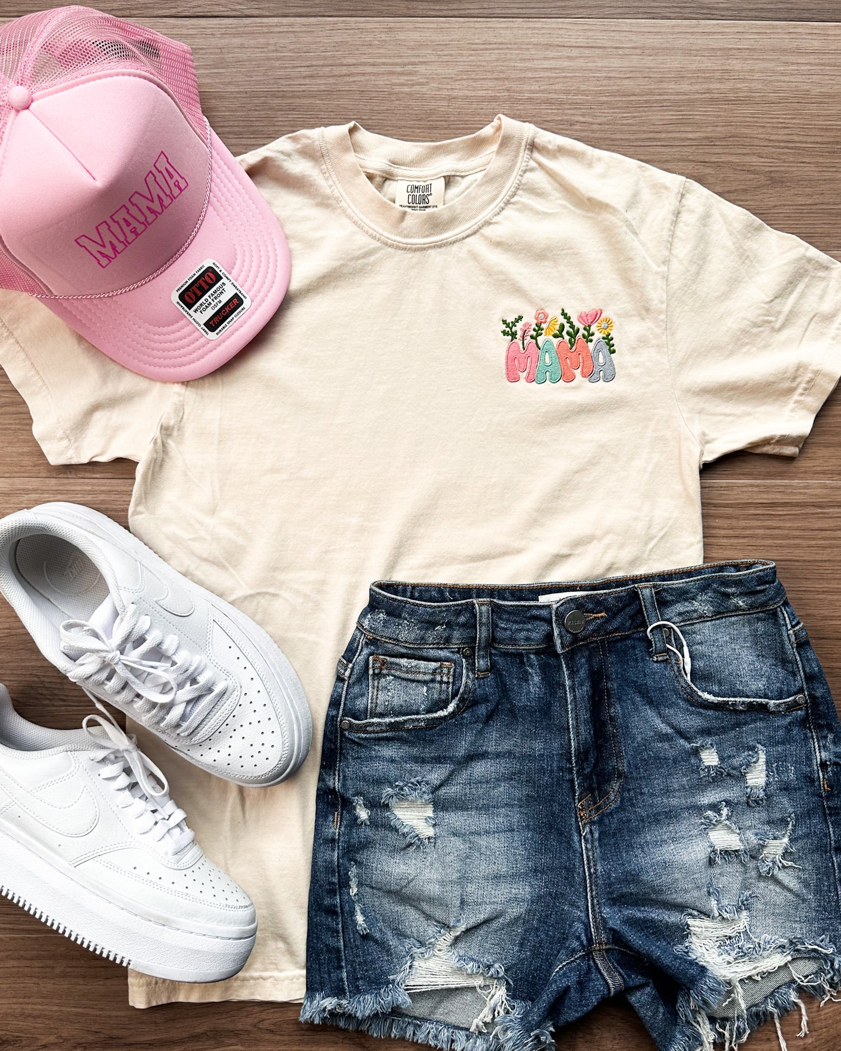 Mama Floral Embroidery