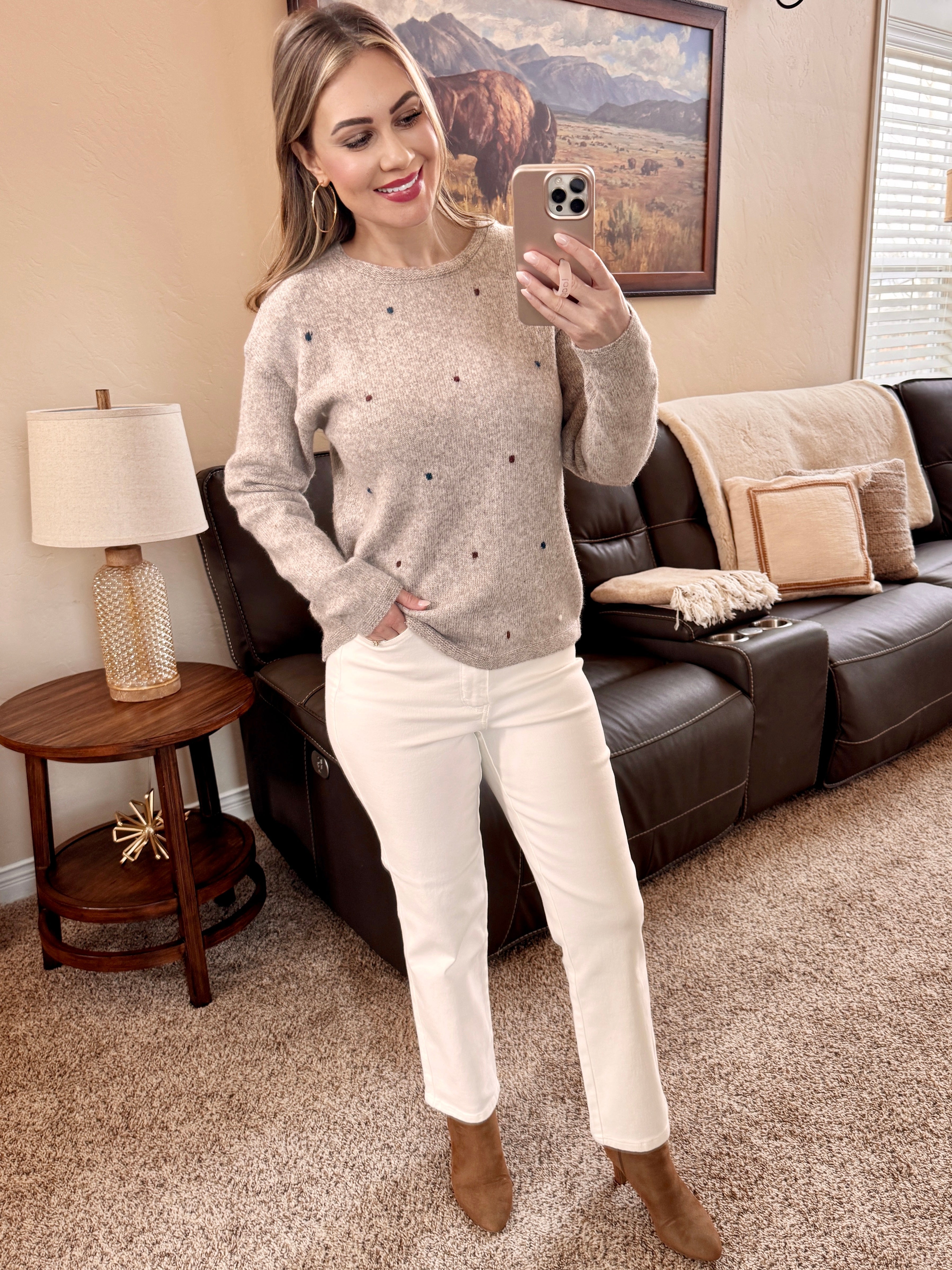 White Tummy Control Ankle Straight Judy Blue Jeans