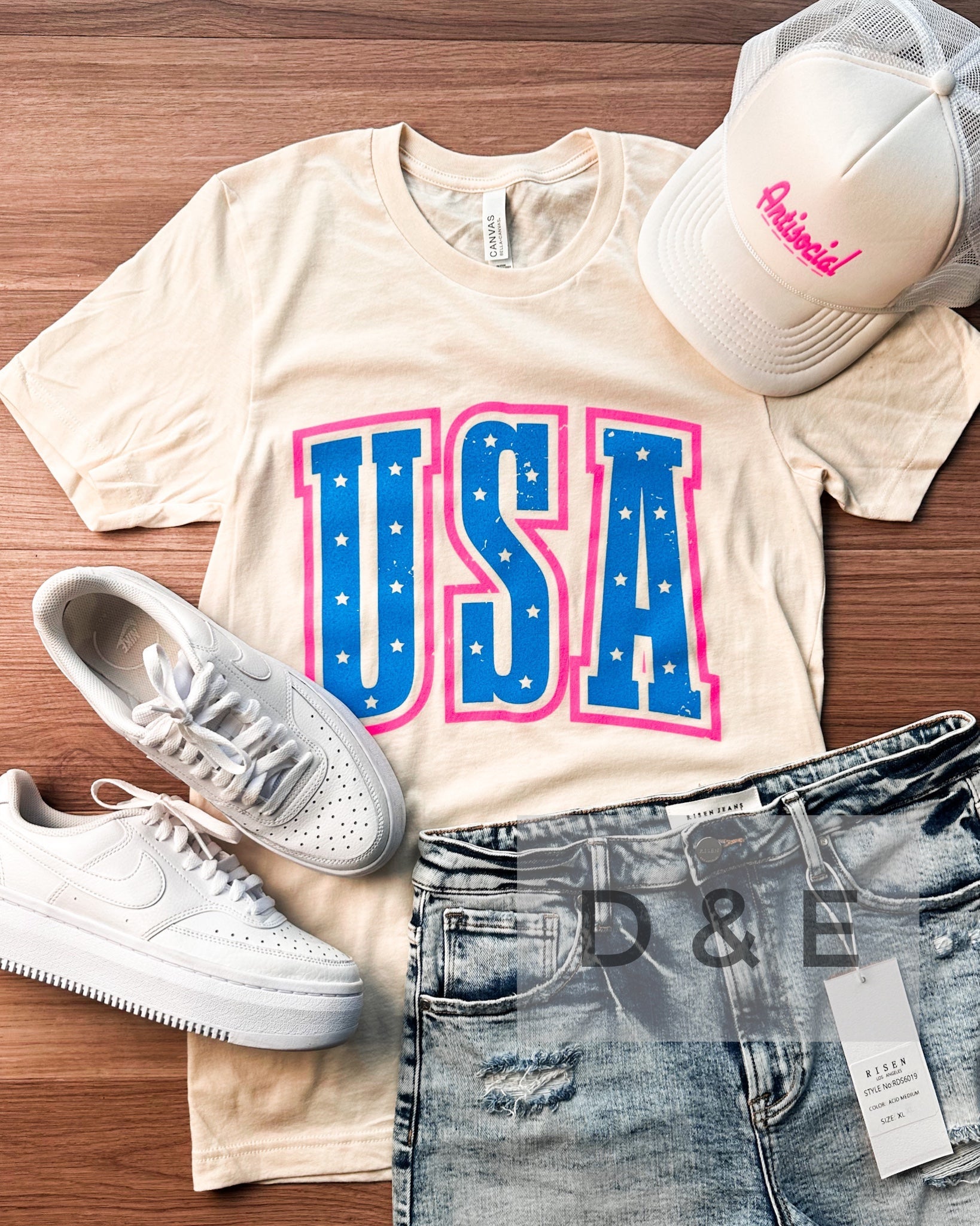 Neon USA Graphic Tee