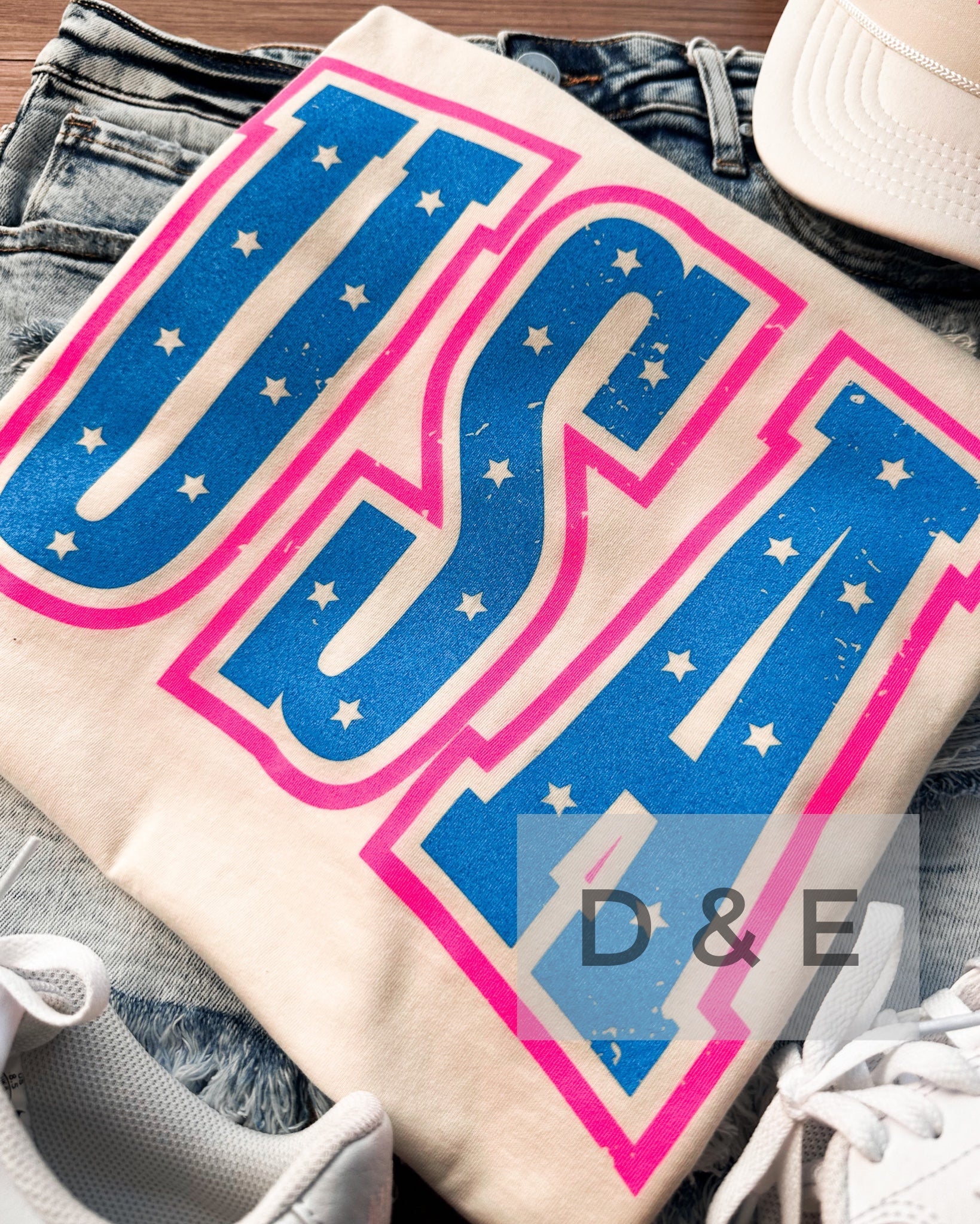Neon USA Graphic Tee