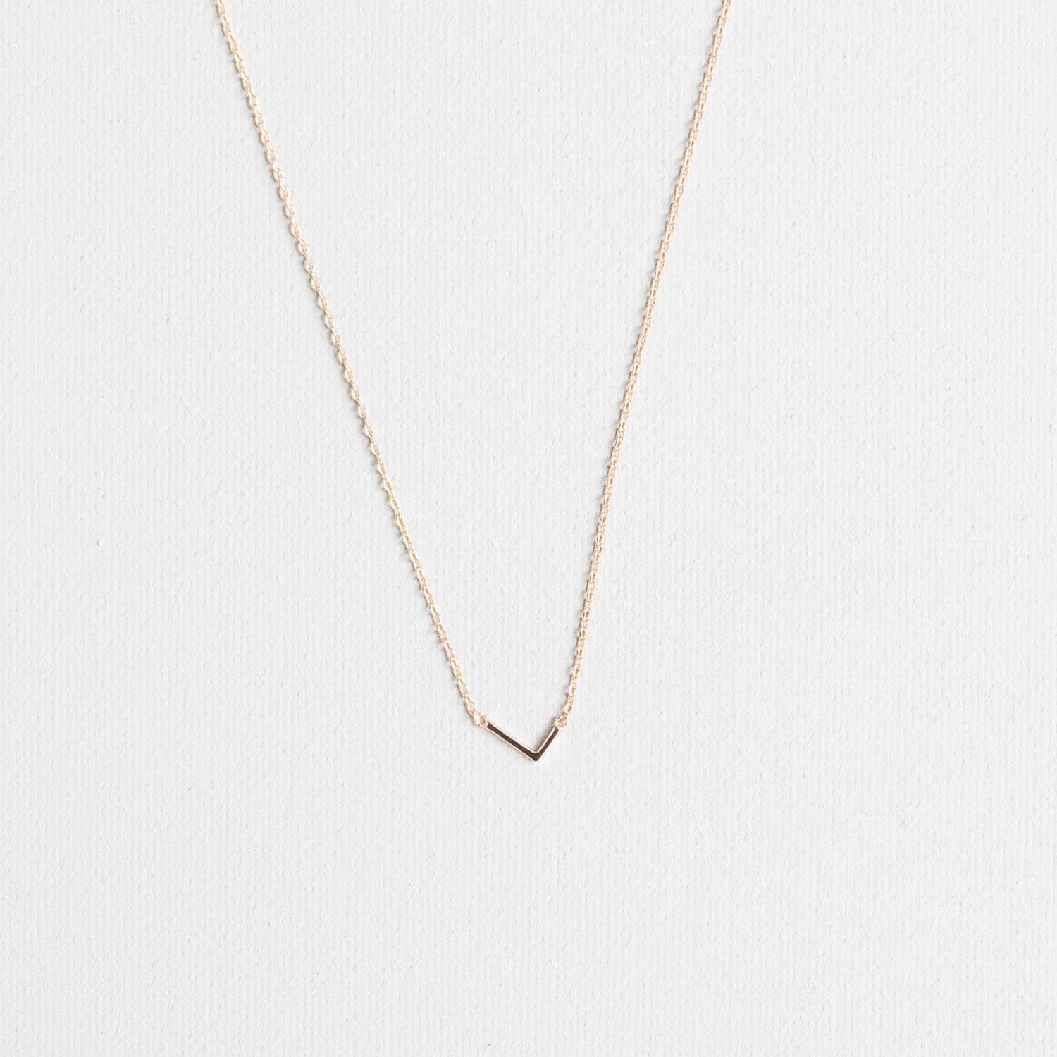 Initial Necklace In Gold