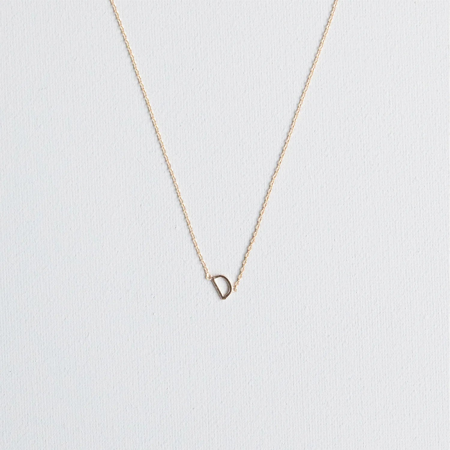 Initial Necklace In Gold