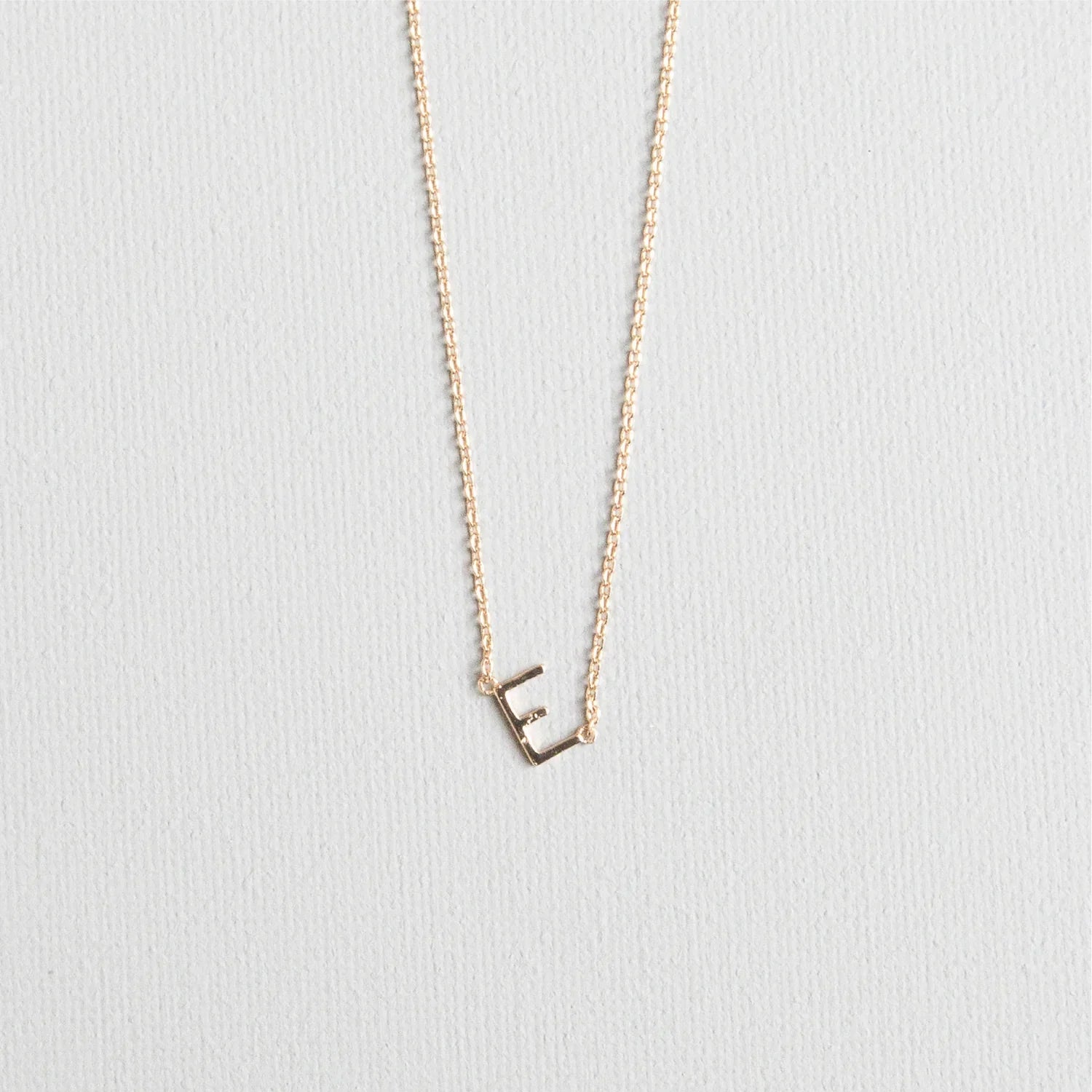 Initial Necklace In Gold