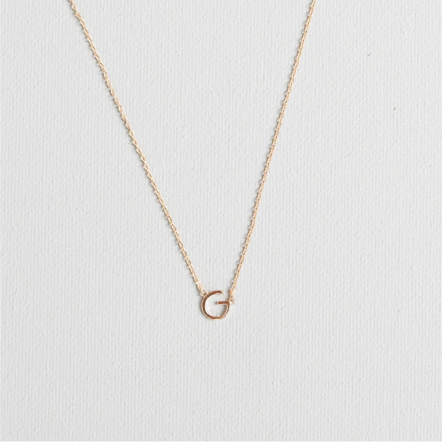 Initial Necklace In Gold