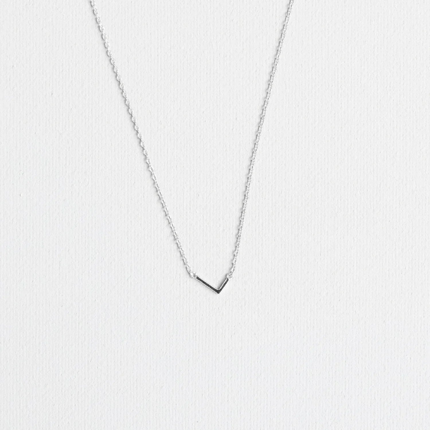 Initial Necklace Silver
