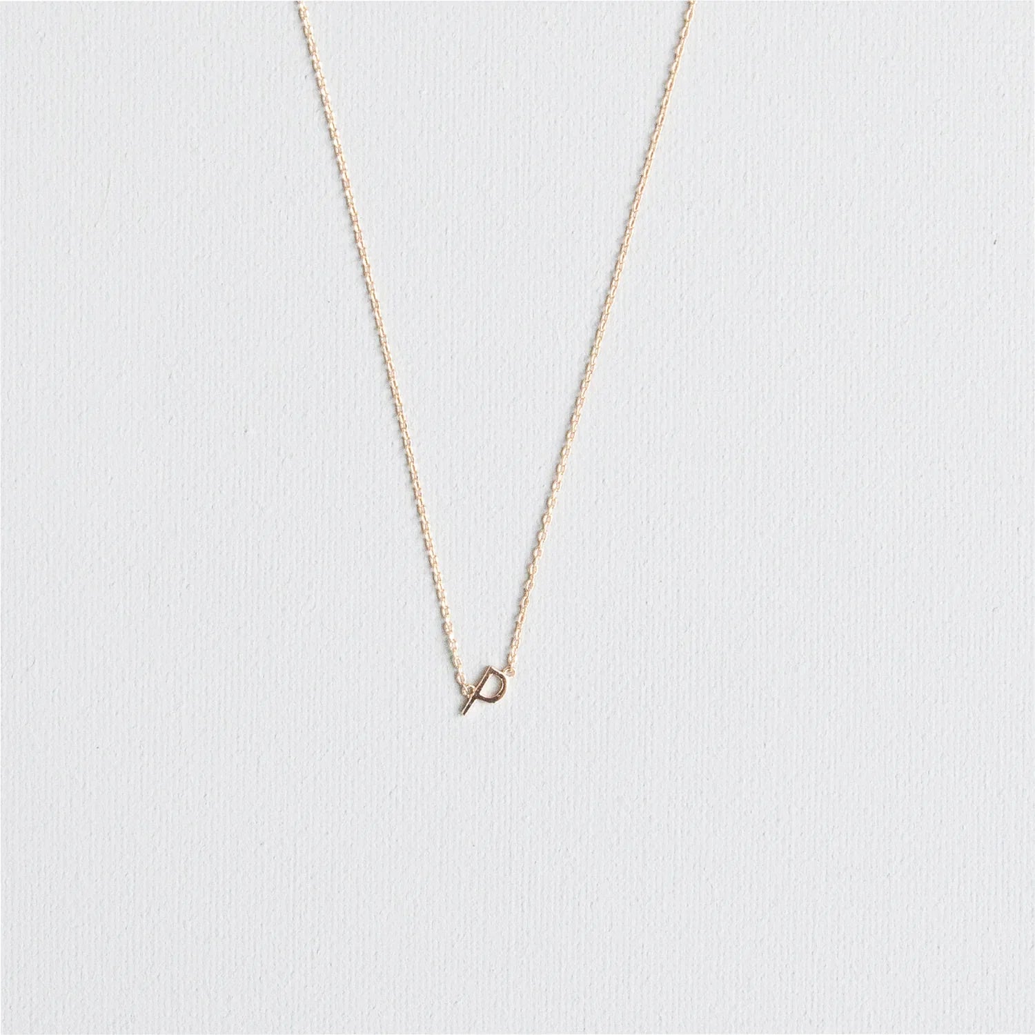 Initial Necklace In Gold