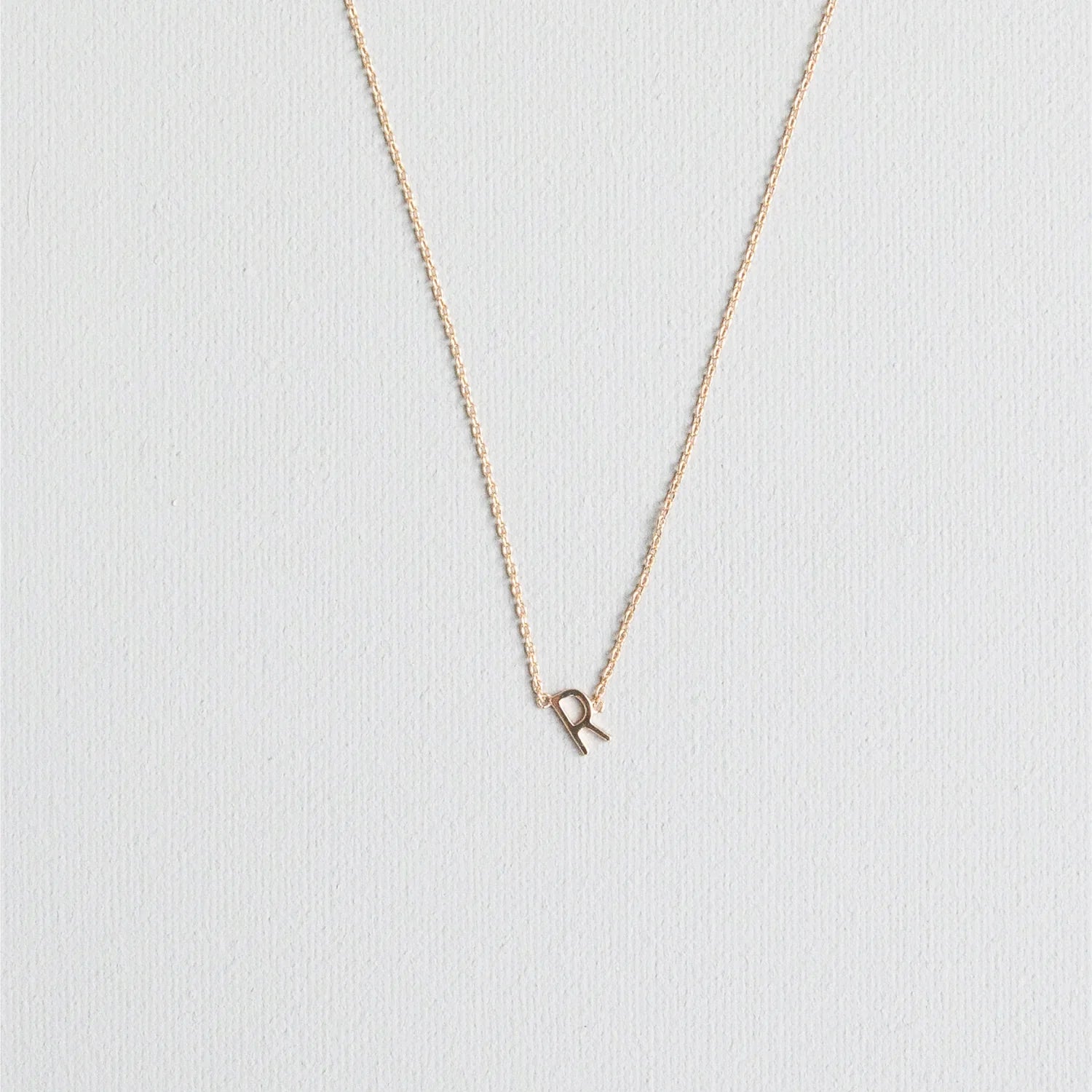 Initial Necklace In Gold