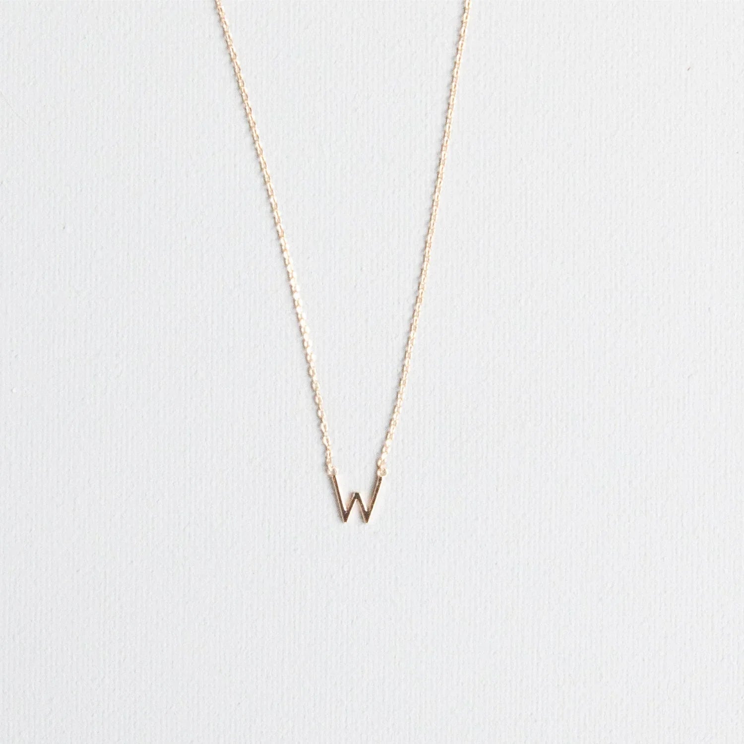 Initial Necklace In Gold