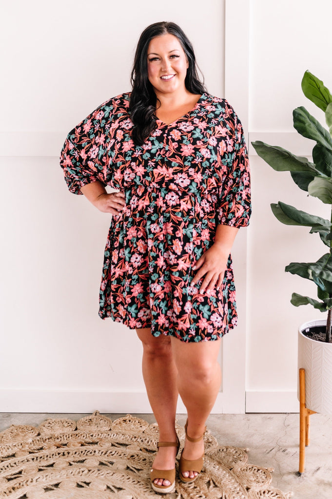 Emily Wonder Floral Dress In Late Summer Nights