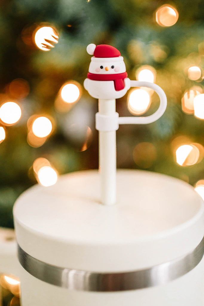 Assorted Christmas Straw Toppers